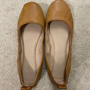 Brown flats size 7.5 target worn and in good condition